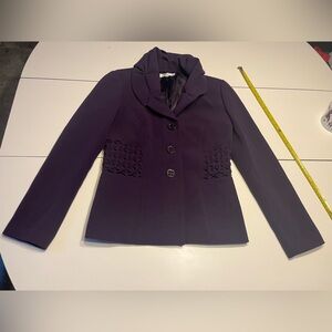 Atelier Boutique women’s size 4 royal purple polyester blend blazer